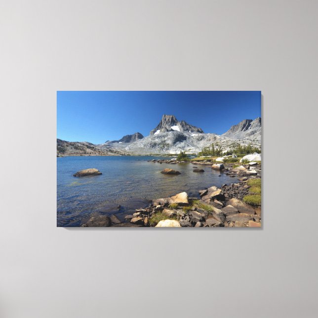 Wasser | Banner Peak Thousand Island Lake Leinwanddruck (Vorderseite)