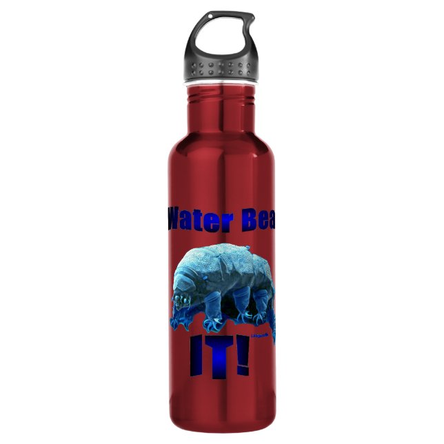 Wasser-Bär es! Wasserflasche Edelstahlflasche (Vorderseite)