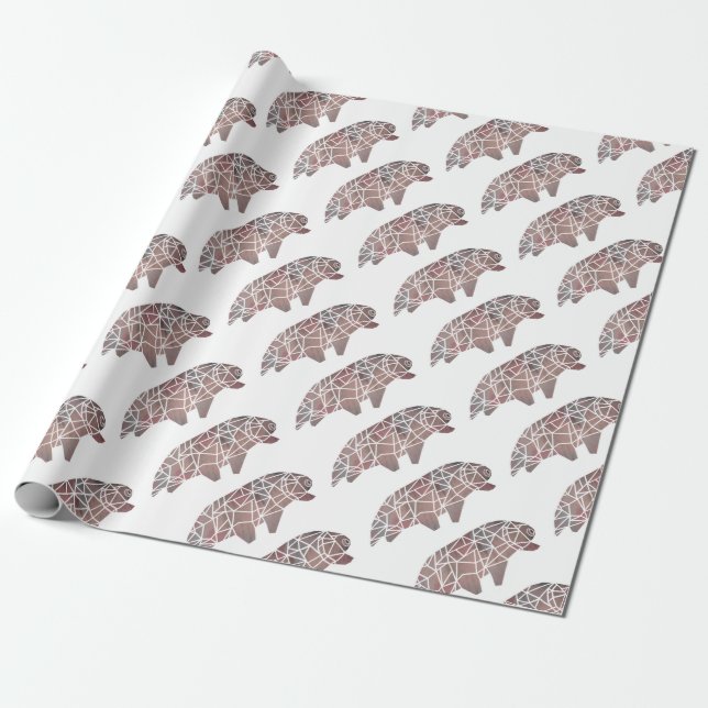 Wasser-Bär Tardigrade Geschenkpapier (Ungerollt)