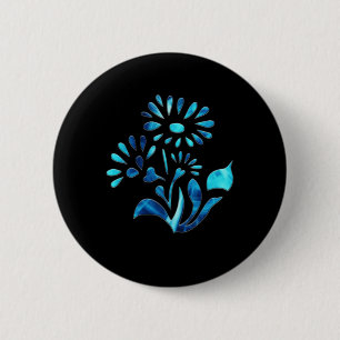 Wasser Blume Zwei Aufkleber Button