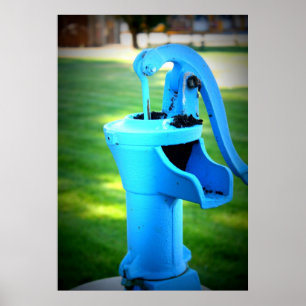 Wasser-Brunnen-Poster Poster