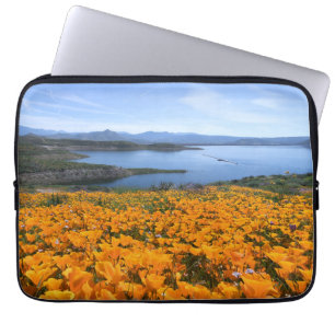 Wasser California Lake with Golden Poppies Laptopschutzhülle