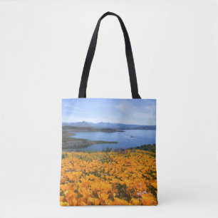 Wasser California Lake with Golden Poppies Tasche
