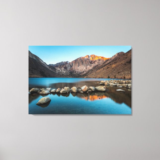 Wasser | Convict Lake Sierra Nevada Leinwanddruck (Vorderseite)
