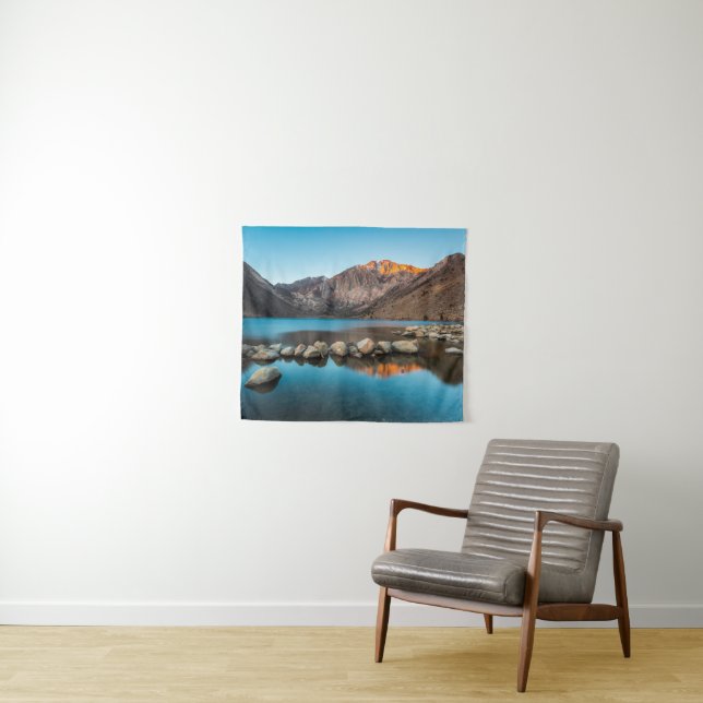 Wasser | Convict Lake Sierra Nevada Wandteppich (Beispiel (Horizontal))
