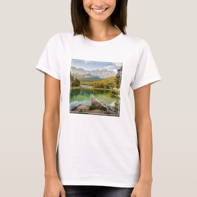 Wasser | Dachstein Mountain Lake Deutschland T-Shirt (Vorderseite)