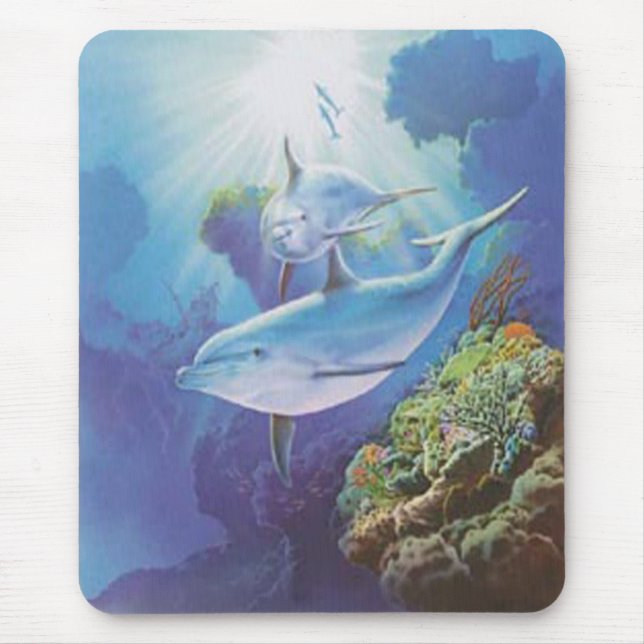 Wasser-Delphin-Maus-Pad Mousepad (Vorne)