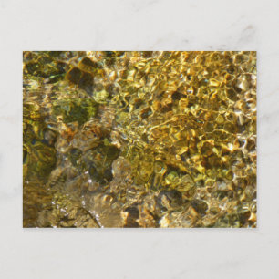 Wasser des Kaweah-Flusses Abstrakte Natur Postkarte