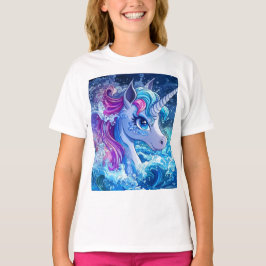 Wasser Einhorn Nah T-Shirt