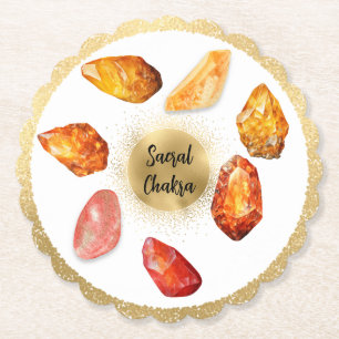 *~* Wasser Emoto Sacral Chakra AP64 Papier Unterse Untersetzer