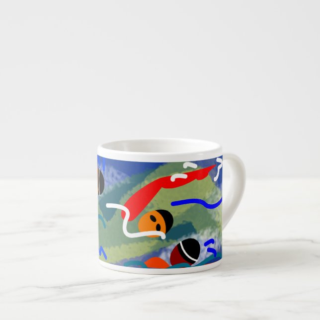 Wasser-Espresso-Schale Espressotasse (Vorderseite Rechts)