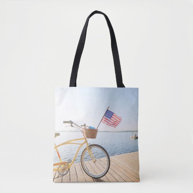 Wasser | Fahrrad am See Tasche (Vorderseite)