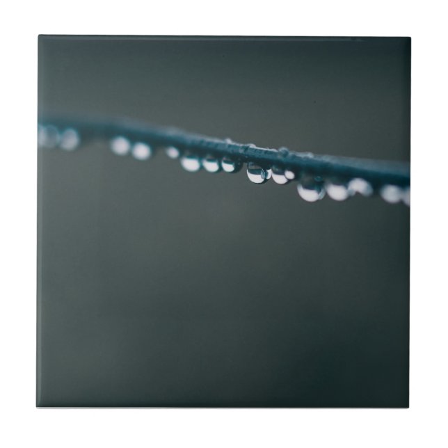 Wasser fällt auf Draht Fliese (Vorderseite)