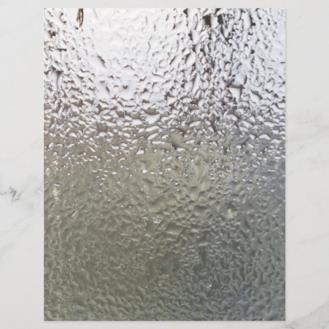 Wasser fällt auf Glas Flyer (Vorne)