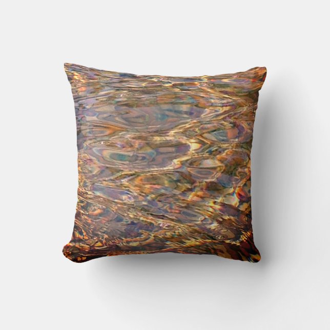 Wasser/Farbe (warm) Kissen (Vorderseite)