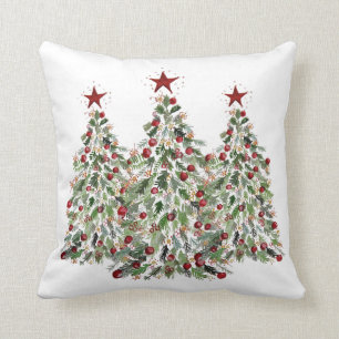Wasser-Farbweihnachtsbaum 20"" Kissen x20