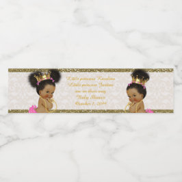 Wasser Flasche Etikett Zwillingsmädchen Afrikanisc