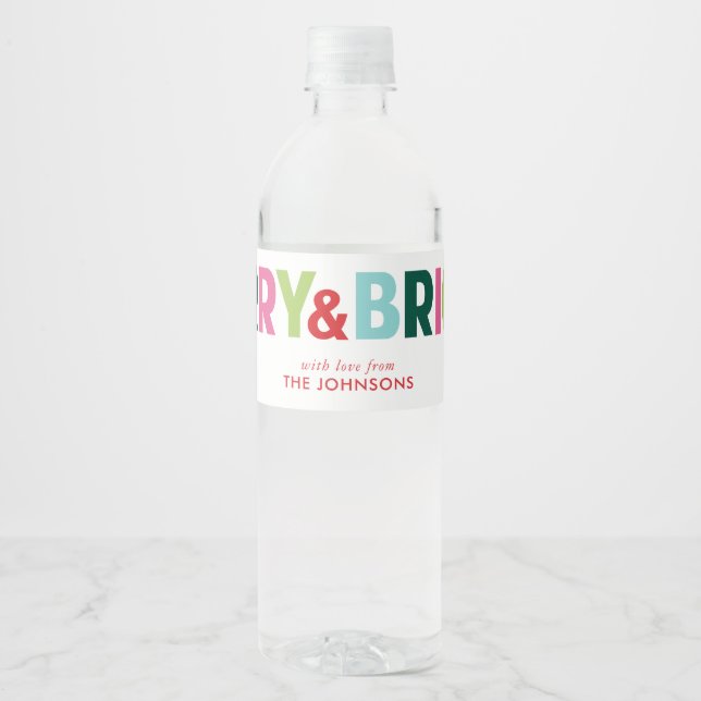 Wasser-Flasche für einen guten und hellen Urlaub (Vorderseite)