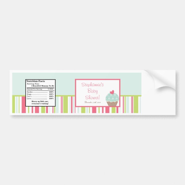 Wasser Flasche Tee Party Pink Pastellfarben Blume Autoaufkleber (Vorne)