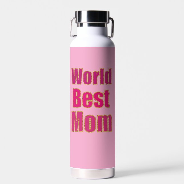 Wasser Flasche Weltbeste Mutter (Vorne)