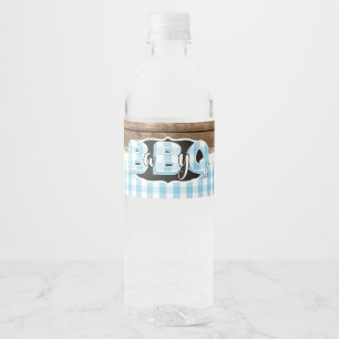 Wasser-Flaschen-Aufkleber des Baby-Q - Baby-Blau