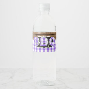 Wasser-Flaschen-Aufkleber des Baby-Q - lila