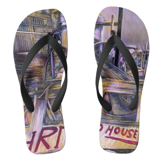 Wasser.geboren Mystery Meat, Israel Flip Flops (Fußbett)