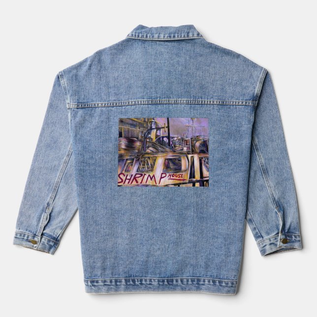 Wasser.geborenes Mystery Jeansjacke (Rückseite)