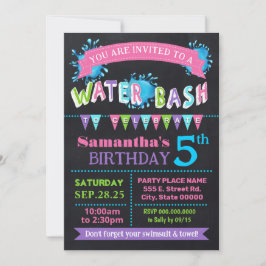 Wasser Geburtstag Bash Sommer Partys Halbpension R Einladung