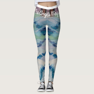 Wasser gemusterte Leggings, die Flügel des Engels Leggings