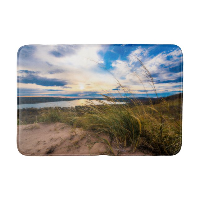 Wasser | Glen Lake Sleeping Bear Dunes Michigan Badematte (Vorderseite)