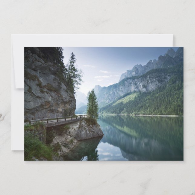 Wasser | Gosau Salzkammergut Österreich Dankeskarte (Vorderseite)