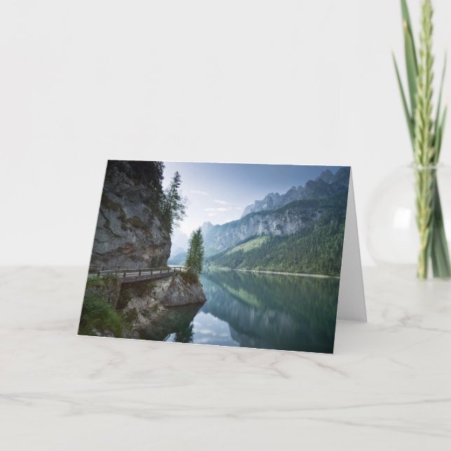 Wasser | Gosau Salzkammergut Österreich Karte (Vorderseite)