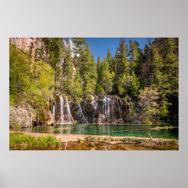 Wasser | Hanging Lake Glenwood Springs, Colorado Poster (Vorne)