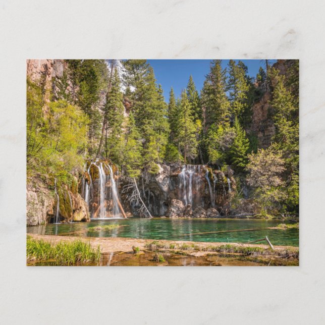 Wasser | Hanging Lake Glenwood Springs, Colorado Postkarte (Vorderseite)