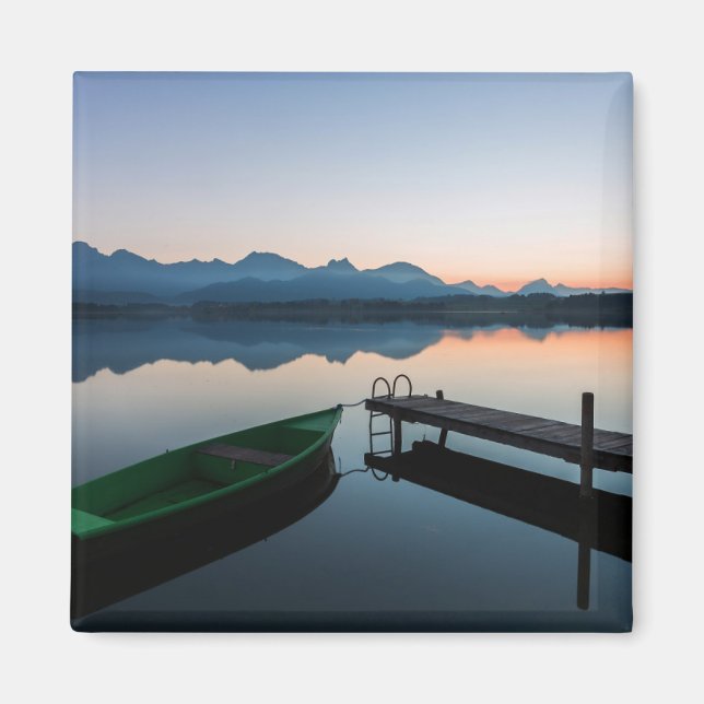 Wasser | Hopfensee Bayerische Alpen Deutschland Magnet (Vorne)