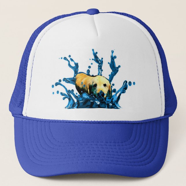 Wasser-Hund Truckerkappe (Vorderseite)