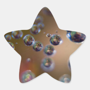 Wasser in Bewegung Stern-Aufkleber