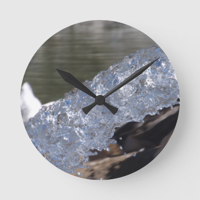 Wasser in der Bewegungsuhr Runde Wanduhr (Vorderseite)