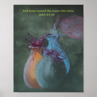 Wasser in Wein Poster