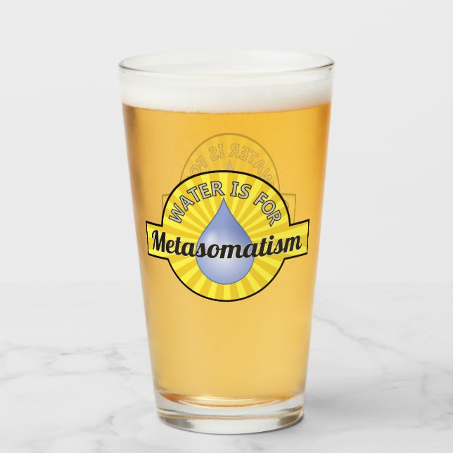 Wasser ist für Metasomatismus Glas (Vorne (Gefüllt))