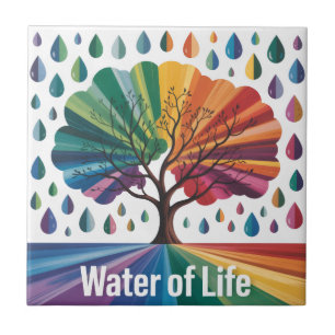 Wasser ist Leben Fliese