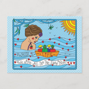Wasser ist lebenslange Postkarte