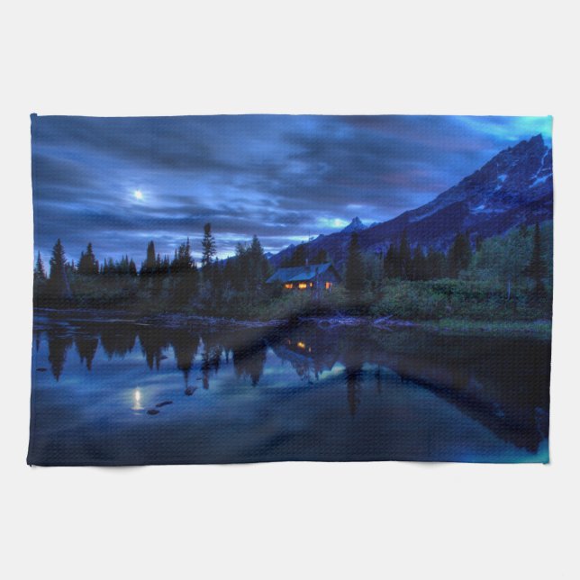Wasser | Jenny Lake Grand Teton National Park Geschirrtuch (Horizontal)