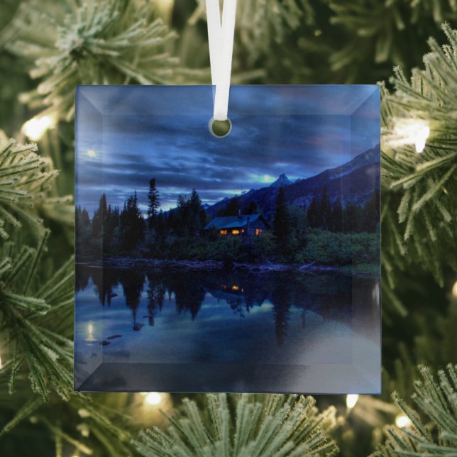 Wasser | Jenny Lake Grand Teton National Park Ornament Aus Glas (Insitu)