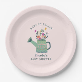 Wasser kann Baby in Bloom Baby Dusche Pappteller