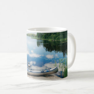 Wasser   Kanufahrt am See in Schweden Kaffeetasse