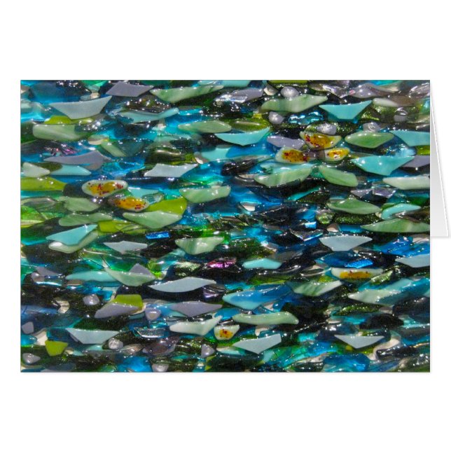 Wasser-Kiesel-leere Karte (Vorderseite (Horizontal))