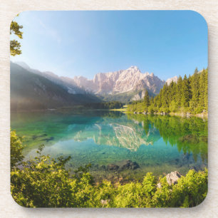Wasser Lago di Fusine Mount Gangart Julische Alp Getränkeuntersetzer