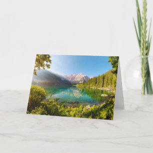 Wasser Lago di Fusine Mount Gangart Julische Alp Karte